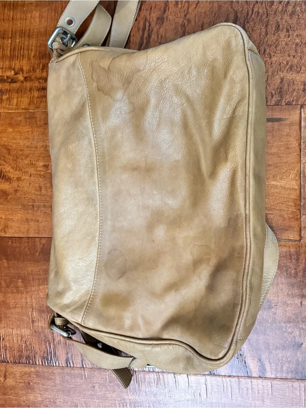 Tan Leather Crossbody Laptop Bag - Women Laptop Bag